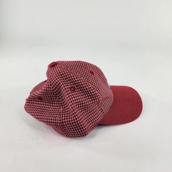 VTG Colorado Avalanche Logo Athletic Board Hook Loop Hat Cap RARE Red Hats - Picture 9 of 12